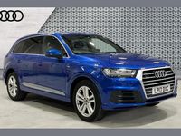 Used Audi Q7 S-Line 218 HP (160 kW) 2017 Blue SUV