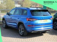 Used Skoda Kodiaq SportLine 187 HP (137 kW) 2022 Race blue metallic SUV