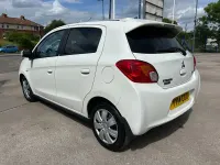 Used Mitsubishi Mirage 2014 White Hatchback