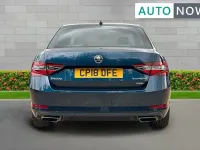 Used Skoda Superb 276 HP (202 kW) 2018 Blue Hatchback