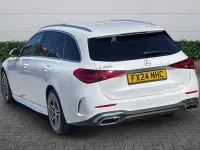 Used Mercedes C200 AMG line 2024 White Estate
