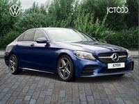 Used Mercedes C300 AMG Line Premium 241 HP (177 kW) 2019 Blue Sedan