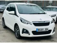Used Peugeot 108 Allure 82 HP (60 kW) 2015 White Hatchback