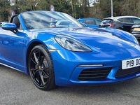 Used Porsche Boxster 2018 Blue Cabriolet