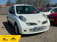Begagnad Nissan Micra Visia 65 HK (47 kW) 2010 Vit Halvkombi