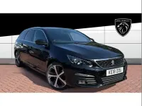Used Peugeot 308 GT-line 131 HP (96 kW) 2018 Black Estate