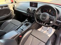 Used Audi A3 S-Line 125 HP (91 kW) 2015 Red Hatchback