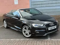Begagnad Audi A3 Cabriolet S-Line 2015 Svart Cab
