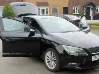 Used Seat Leon SE 110 HP (80 kW) 2015 Black Hatchback