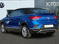 Used VW T-Roc Cabriolet Design 113 HP (83 kW) 2021 Blue Cabriolet