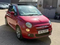Used Fiat 500C S 69 HP (50 kW) 2015 Red Cabriolet