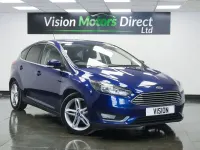 Begagnad Ford Focus Titanium 120 HK (88 kW) 2017 Blå Halvkombi