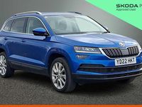 Used Skoda Karoq SE L 110 HP (80 kW) 2022 Race blue metallic SUV