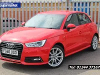 Used Audi A1 Sportback S-Line 125 HP (91 kW) 2016 Red Hatchback