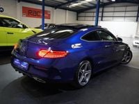 Used Mercedes C250 AMG Line Premium Plus 204 HP (150 kW) 2017 Blue Coupe