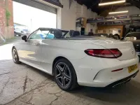 Used Mercedes C200 AMG line 198 HP (145 kW) 2020 White Cabriolet