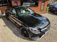 Usado Mercedes C200 AMG line 184 HP (135 kW) 2017 Preto Coupé