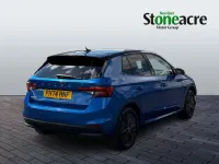 Begagnad Skoda Fabia Design Edition 113 HK (83 kW) 2025 Blå Halvkombi
