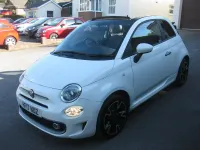 Used Fiat 500 S 69 HP (50 kW) 2017 White Cabriolet