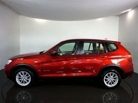 used BMW X3 2.0 XDRIVE20D SE 5d AUTO-1 OWNER FROM NEW-FINISHED IN VERMILION RED WITH OYSTER NEVADA LEATHER-17"V