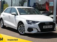 Used Audi A3 Sportback Design 116 HP (85 kW) 2021 White Hatchback