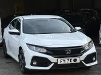 Begagnad Honda Civic SR 129 HK (94 kW) 2017 Vit Halvkombi