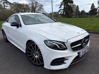 Used Mercedes E300 AMG line 2019 White Coupe