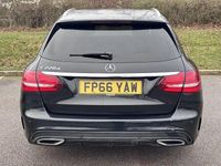 Used Mercedes C220 AMG line 170 HP (125 kW) 2016 Black Estate