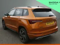 Used Skoda Karoq SportLine 150 HP (110 kW) 2024 Phoenix orange metallic SUV