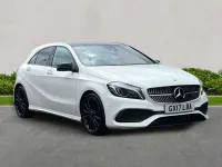 Used Mercedes A180 AMG Line Premium Plus 2017 White Hatchback