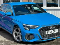 Used Audi A3 Sportback S-Line 2021 Blue Hatchback