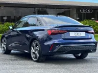 Ny Audi A3 Black Edition 2025 Blå Sedan
