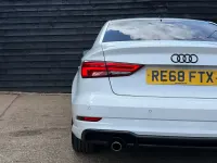 Used Audi A3 Black Edition 116 HP (85 kW) 2018 White Sedan