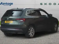 Used Skoda Karoq SE L 150 HP (110 kW) 2018 Emerald green metallic SUV