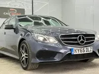 Used Mercedes E220 AMG 177 HP (130 kW) 2015 Blue Sedan