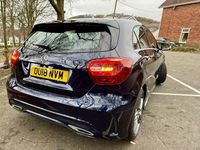 Used Mercedes A180 AMG line 122 HP (89 kW) 2018 Blue Hatchback