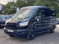 Used Ford Transit 130 HP (95 kW) 2018 Black Van