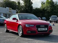 Begagnad Audi A5 Cabriolet S-Line 2014 Röd Cab