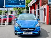 Used Vauxhall Corsa Design Edition 75 HP (55 kW) 2019 Blue Hatchback