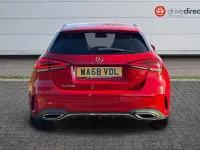 Used Mercedes A250 AMG line 224 HP (164 kW) 2018 Red Hatchback