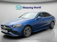 Used Mercedes C300e AMG line 313 HP (230 kW) 2022 Blue Sedan