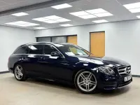 Used Mercedes E220 AMG line 194 HP (142 kW) 2017 Blue Estate