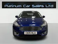 Used Ford Focus Titanium 115 HP (84 kW) 2015 Blue Estate