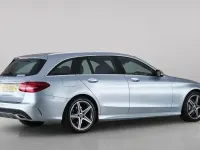 Used Mercedes C220 AMG line 170 HP (125 kW) 2018 Silver Estate
