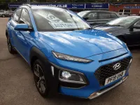 Second-hand Hyundai Kona Premium 177 CP (130 kW) 2019 Albastru SUV