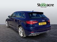 Used Audi A3 S-Line 150 HP (110 kW) 2018 Blue Sedan