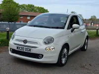 Used Fiat 500 Lounge 69 HP (50 kW) 2020 White Hatchback