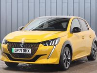 Used Peugeot e-208 GT 98 kW (134 HP) 2021 Yellow Hatchback