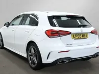 Used Mercedes A250 AMG line 224 HP (164 kW) 2018 White Hatchback