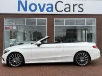 Used Mercedes C220 AMG line 2018 White Cabriolet